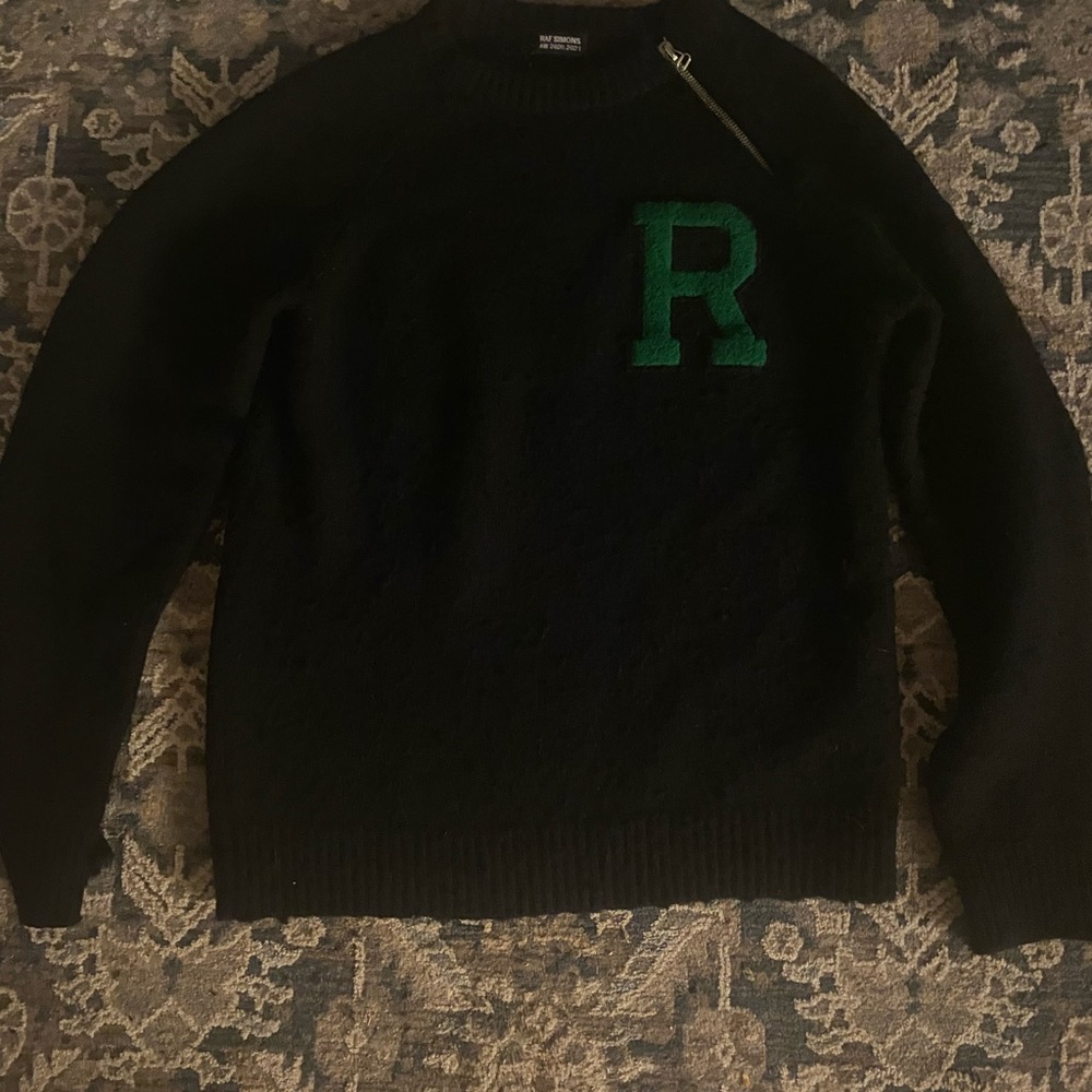 20/21 AW RAF SIMONS NECK ZIP SWEATER